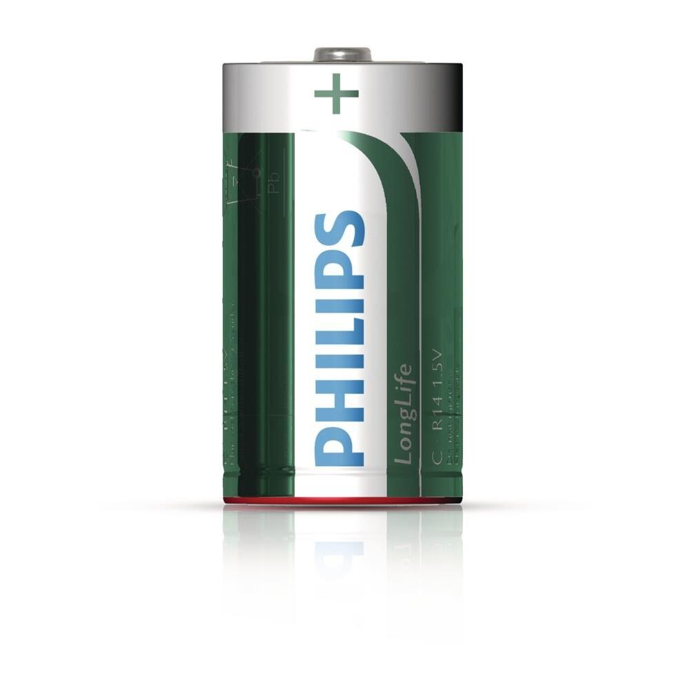 Batteria In Singola Conf (2pz Per Blister) , Longlife, C / R14 Zinco / Carbone, 1,5 Volt - Foto 2